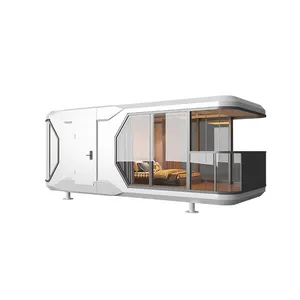 Commercial Space Capsule Container Home House Hotel 2 Bedroom Airship Pod Capsule Maison