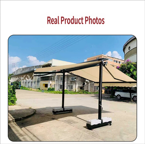 Auvent rétractable motorisé double face professionnel, robuste, imperméable, parasol <span class=keywords><strong>électrique</strong></span> <span class=keywords><strong>pour</strong></span> patio, grand pare-soleil extérieur - Product Image 3
