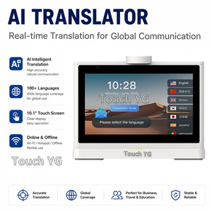 เครื่องแปลภาษา AI จอคู่แบบพกพา ขนาด 10.1 นิ้ว หน้าจอสัมผัส Full HD สำหรับธุรกิจ รองรับ OEM ODM จอคู่ AI ขนาด 10.1 นิ้ว - Product Image 3