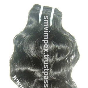 Extensiones perfectas de tejido de cabello crudo indio virgen 7A sin procesar sin enredos, cinta suelta de ondas profundas, estilo preadherido - Product Image 1