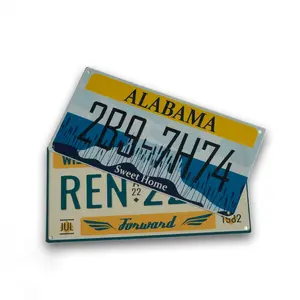 Popular Wholesale American Souvenir Custom License Plate Decorative Gift Plates Retro Personalized Car License Plate