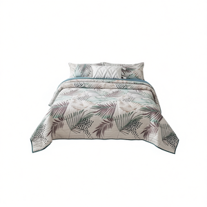 Edredón Novo Ultra Light Quilt Doble con Estampado de Hojas Creta, Relleno de Poliéster, para Todas las Estaciones, Uso Doméstico, Estilo Moderno - Product Image 1