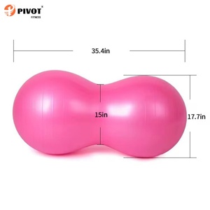 ลูกบอลโยคะทรงถั่วลิสงคุณภาพสูง ป้องกันการแตก สำหรับออกกำลังกาย ฟิตเนส และฝึกความมั่นคง - Product Image 5