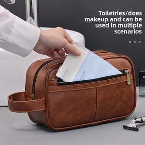 Grande capacità Oxford uomo alla moda per la borsa trucco da toilette borsa cosmetica Pu borse cosmetiche all'ingrosso - Product Image 4