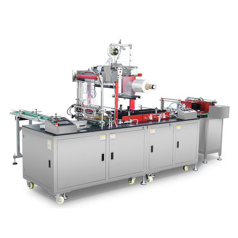 High-Speed Automatic Wrapping Machine for Food Boxes Cosmetics Cartons PLC Control Industrial Packaging Equipment
