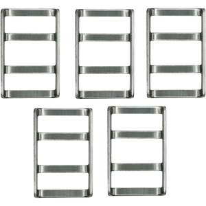 หัวเข็มขัดคลุมสระว่ายน้ำสแตนเลส ความยาว 1.90 นิ้ว สายรัดรูปสี่เหลี่ยมผืนผ้า แพ็ค 5 ชิ้น - Product Image 4