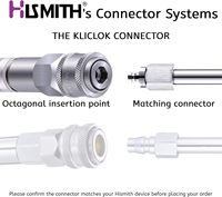 Hismith 7,68 Zoll 304L Edelstahl G-Punkt Prostata-Massagegerät mit Kliclok-System Geschenkbox-Verpackung für Premium Sexmaschinen-Spielzeug