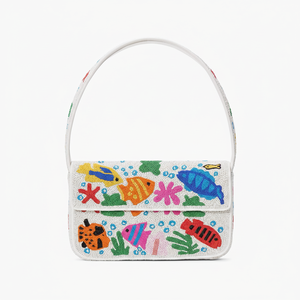 Pochette à monnaie douce faite à la main avec broderie sac à main compact perlé pour filles sac à main perlé par mohsin artisanat - Product Image 1