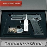 Hanya Dijual di AS 1/2.05 Model Miniatur Paduan Logam Empire Prop Model Kerajinan Lempar Peluru Non-Firing Model USP Alat Peraga Pembelajaran Senjata