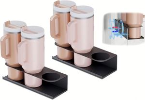 Support de rangement magnétique robuste pour bouteilles d'eau, tasses et gobelets, organisateur d'étagère pour réfrigérateur Stanley Cup - Product Image 2