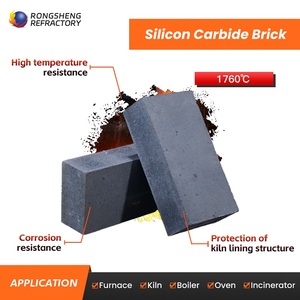 Gạch chịu lửa silicon carbide Rongsheng, độ bền uốn cao, 98% SiC, chịu ăn mòn, dùng cho luyện thép - Product Image 2