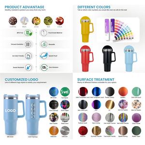 Bouteille d'eau isotherme en acier inoxydable de 40 oz, double paroi sous vide, réutilisable, grande capacité, pour <span class=keywords><strong>bière</strong></span> et café, avec couvercles et paille - Product Image 6