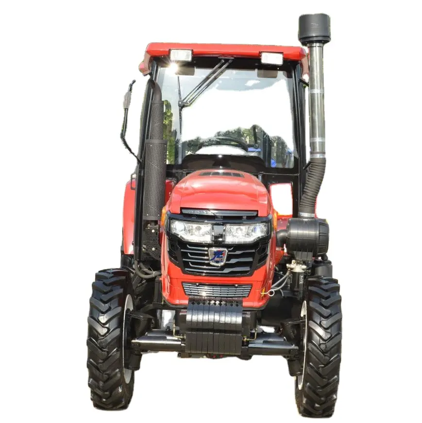 China best quality tractor cheap price tractor with 4 wheel drive 45hp 50hp 60hp 4WD farm wheel Tractor with front bull dozer