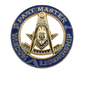 Épingles de revers maçonniques exquises |   Badge maçonnique Past Master 3,3 cm en alliage de zinc, accessoires pour hommes pour tenues professionnelles et formelles - Product Image 1