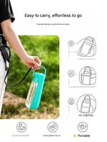Bouteille d'eau pliable portable pour animaux de compagnie (chats et chiens) 550 ml – Vente en gros