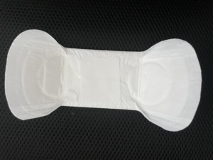 Serviettes hygiéniques jetables en coton biologique super absorbantes avec ailettes anti-fuites - Product Image 4