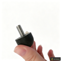 Support en caoutchouc anti-vibration durable de forme ovale avec filetage, prix usine OEM