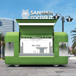 La Chine mobile rapide inoxydable OEM remorque de nourriture cuisine mobile Pizza chariot à café chariot de café camion de nourriture pour la vente - Product Image 2