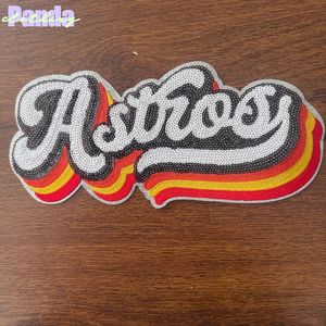 10.3inch astros bóng chày sequin thêu vá phù hiệu Áo sơ mi Astro người hâm mộ vá - Product Image 4