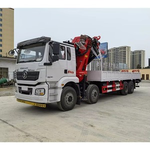 รถเครนพับได้ Shacman 16 ตัน 8x4 อุปกรณ์ยกสำหรับงานก่อสร้าง - Product Image 3