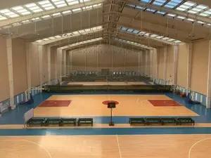 Vente chaude Revêtement de sol de terrain de sport en bois massif de haute densité en érable et en bouleau écologique - Product Image 3