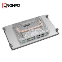 Panel PC Industrial de 15.6 Pulgadas con Pantalla Táctil Capacitiva sin Ventilador, Superficie de Vulcanización de Neumáticos, Vidrio Templado, Resistente al Polvo, Puerto HD