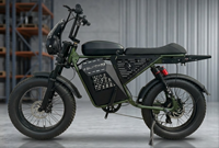 Bicicleta Eléctrica Todoterreno con Neumáticos Gruesos de 20 Pulgadas, Motor sin Escobillas en el Buje Trasero, 48V, Litio, 800W, 7 Velocidades, Alto Contenido de Carbono, 15AH