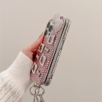 Coque de téléphone antichoc mignonne scintillante avec paillettes et diamants pour iPhone 17 Pro Max – Accessoires de téléphone en gros pour filles et femmes