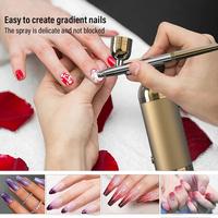 Kit de compresseur d'aérographe portable en métal avec couleur personnalisée pour le nail art et la peinture sur gâteaux