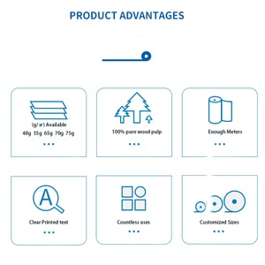 Vente chaude Étiquettes logistiques thermiques imperméables résistantes à la chaleur Papier adhésif Étiquettes d'expédition thermiques directes pour la logistique - Product Image 3