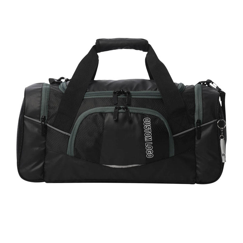 Black with green zipper