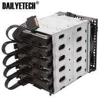 15 Pines de alimentación SATA extensión de Cable de disco duro 1 macho a 5 hembra del adaptador del divisor del disco duro Expansion Cable (60CM)