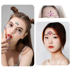 Tatouages temporaires pour enfants, autocollants imperméables pour le front pour le maquillage de princesse et le cosplay - Product Image 4