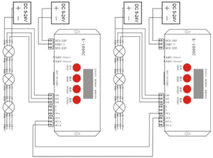 K-1000C DC5-24V מתכת 1 ערוץ 1 בקר לתכנות הוביל 1500 פיקסלים בקר רצועת פיקסל - Product Image 3