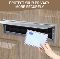 Buzón Residencial Personalizado VOLCRIX, Resistente a la Intemperie, con Ranura para Correo, Placa para Cartas, Material de Aluminio y Acero, Montaje en Pared