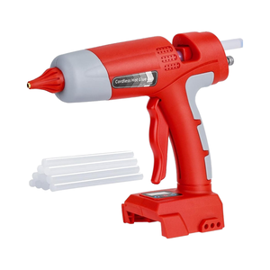 Kit de <span class=keywords><strong>Pistola</strong></span> de Pegamento Caliente Digital LED Inalámbrica QIYUN, Batería de 18V, 10 Barras de Pegamento Caliente de 0.43'', Material ABS - Product Image 1
