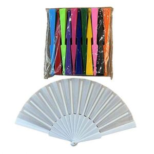 23Cm <b>Personalised</b> Colored Folding Plastic Handheld Hand Fans for Women & Festivals Love Style Ps Model Toy Accessory - Product Image 4