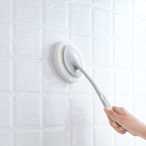 HeDou Long-<b>Handled</b> <b>Sponge</b> Scrubber Oval Shape Cleaning Brush For Toilet Bathtub Floor Tile - Product Image 4