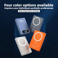 Powerbank Ultra Tipis Portabel 22.5W PD 15W Pengisian Daya Magnetik Nirkabel Cepat dan Ramping 10000mAh dengan Layar TFT USB-C