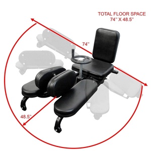 Doublewin Home Gym Fitness Leg <strong>Stretch</strong> <strong>Machines</strong> with Adjustable Wheel and Gear System - Product Image 2