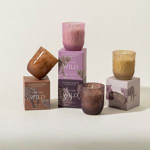 Venta al por mayor de lujo de etiqueta privada de cera de soja vela perfumada juego de regalo-hecho a mano sin humo tarro de vidrio recuerdo hogar aromaterapia - Product Image 1