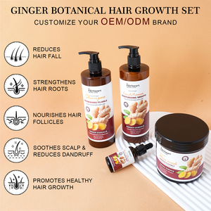 Champú de marca privada orgánico de jengibre de crecimiento <span class=keywords><strong>rápido</strong></span>, champú anticaída, reduce la caída del <span class=keywords><strong>cabello</strong></span>, hidratante y suavizante - Product Image 4