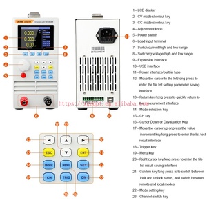 Carga Electrónica Programable de Doble Canal 3824m, Potencia 400w, Voltaje de Entrada 0-150v, Corriente 0-40a - Product Image 4