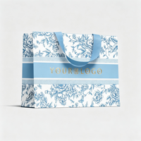 Sac en papier recyclable personnalisé avec poignée en ruban, carton ivoire 190-230 g/m², impression de marque personnalisée pour cadeaux et artisanat