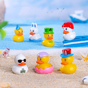 Multicolor <strong>Easter</strong> Mini Resin Ducks to Hide Miniature Ducks Figures Crafts <strong>Ornaments</strong> for Fairy Garden Dollhouse Micro Landscape - Product Image 3