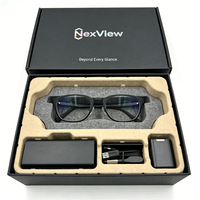 Boîte à lunettes intelligente en carton ondulé durable, emballage robuste avec insert pour ranger les lunettes et le chargeur pour un transport sécurisé
