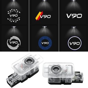 Pour <span class=keywords><strong>Volvo</strong></span> S60 S80 S90 V40 V60 V90 XC40 <span class=keywords><strong>XC60</strong></span> XC70 XC90 HD, éclairage de porte de voiture LED, projecteur <span class=keywords><strong>d</strong></span>'ombre automatique, lampes <span class=keywords><strong>d</strong></span>écoratives fantômes - Product Image 3