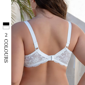 Sujetador push-up de encaje suave para mujer, con tirantes ajustables, transpirable, cómodo, sexy, ropa interior diaria. - Product Image 4