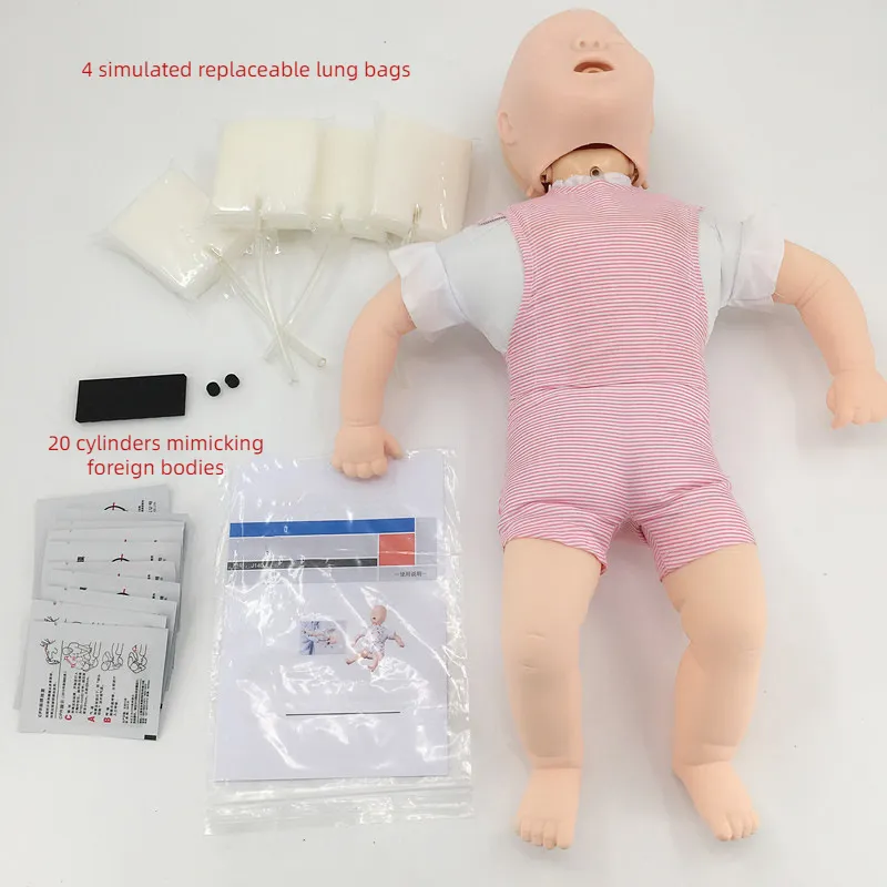Cpr Baby Manikins Verpleging Training Baby Model Cpr Pop Baby Simulator Baby Trachea Obstructie Cpr Training Model