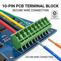 Borniers universels droits 5,0 mm 10P JL103 pour connexions électriques